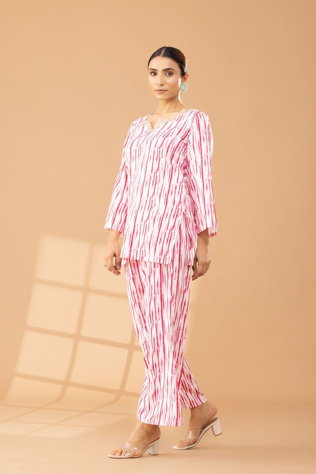 Printed Shibori Tie and Dye Coord Set