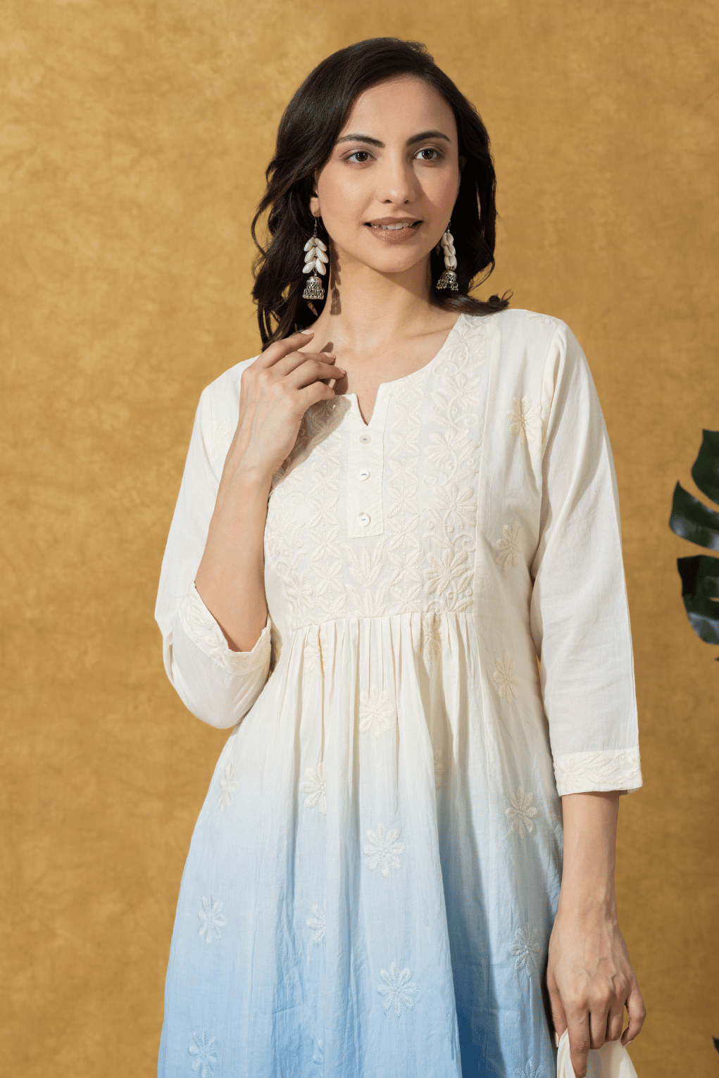 Ombre Blue Kurta Pant Set