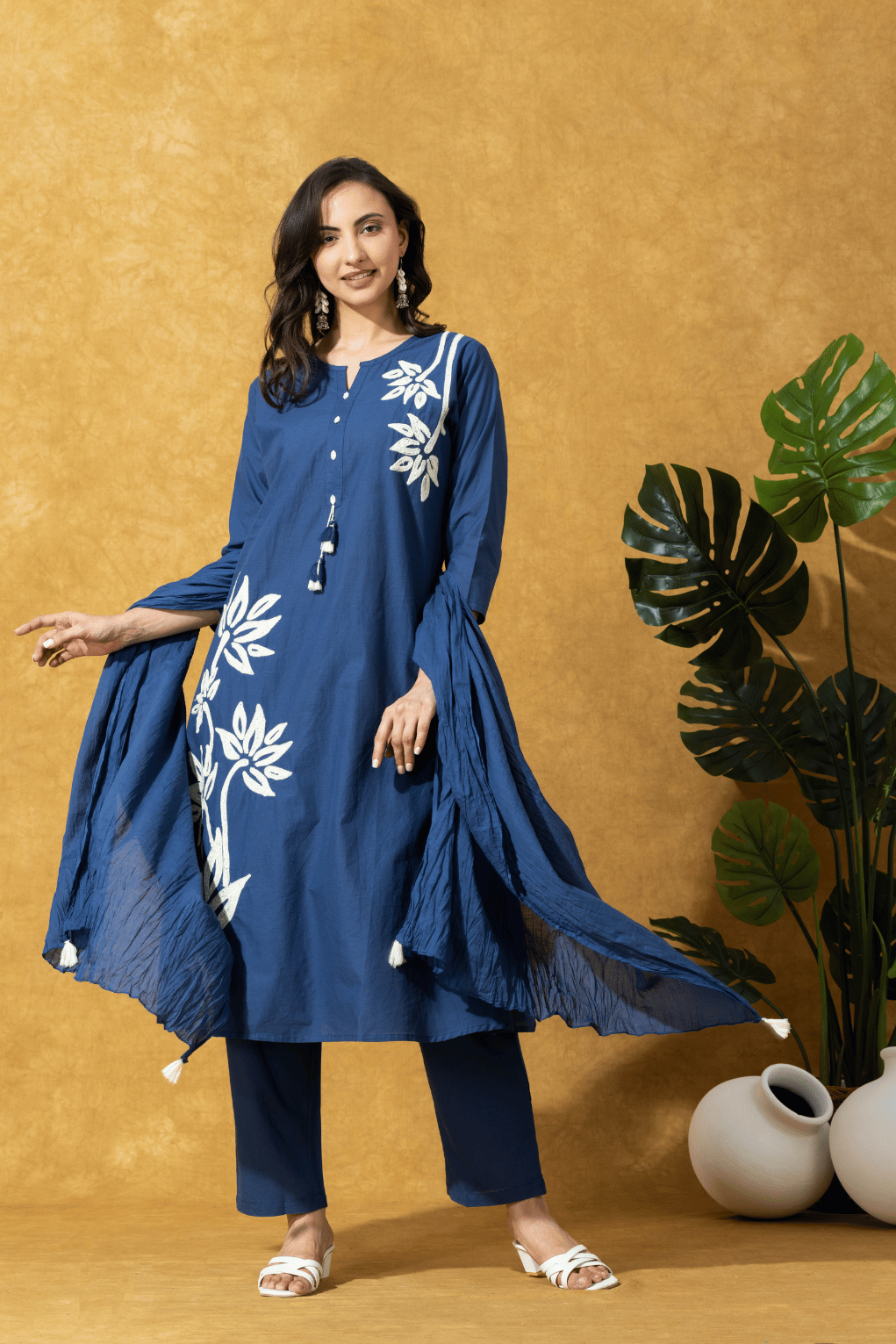Indigo Blue Contemporary Kurta Set