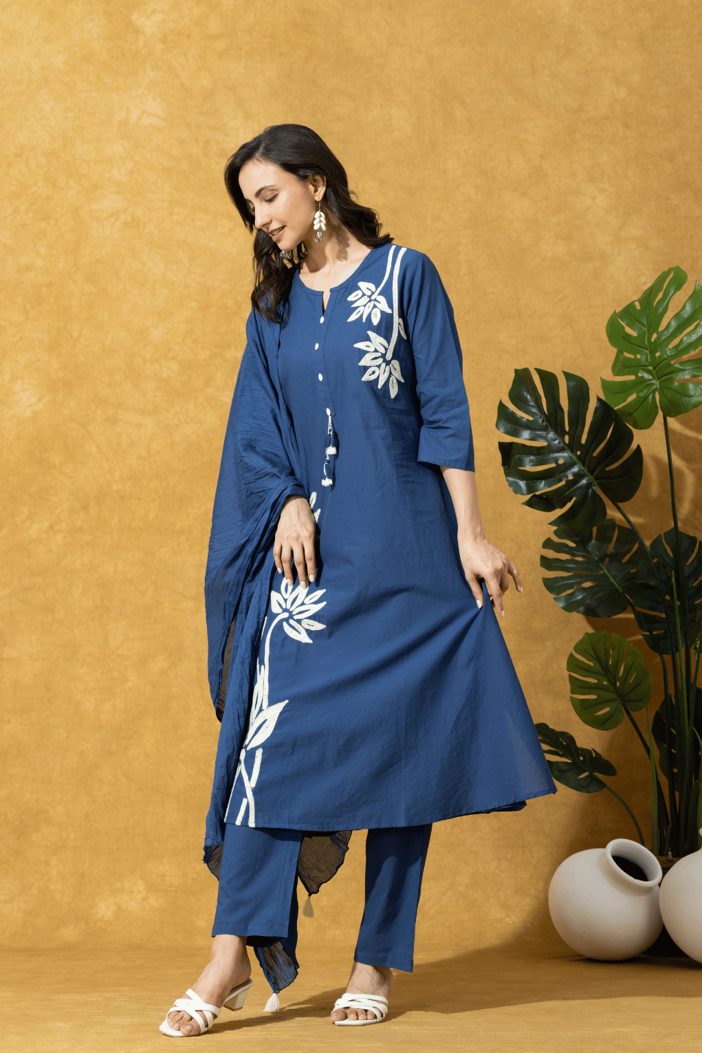 Indigo Blue Contemporary Kurta Set