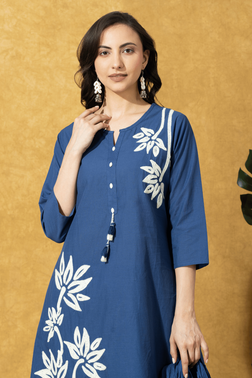 Indigo Blue Contemporary Kurta Set