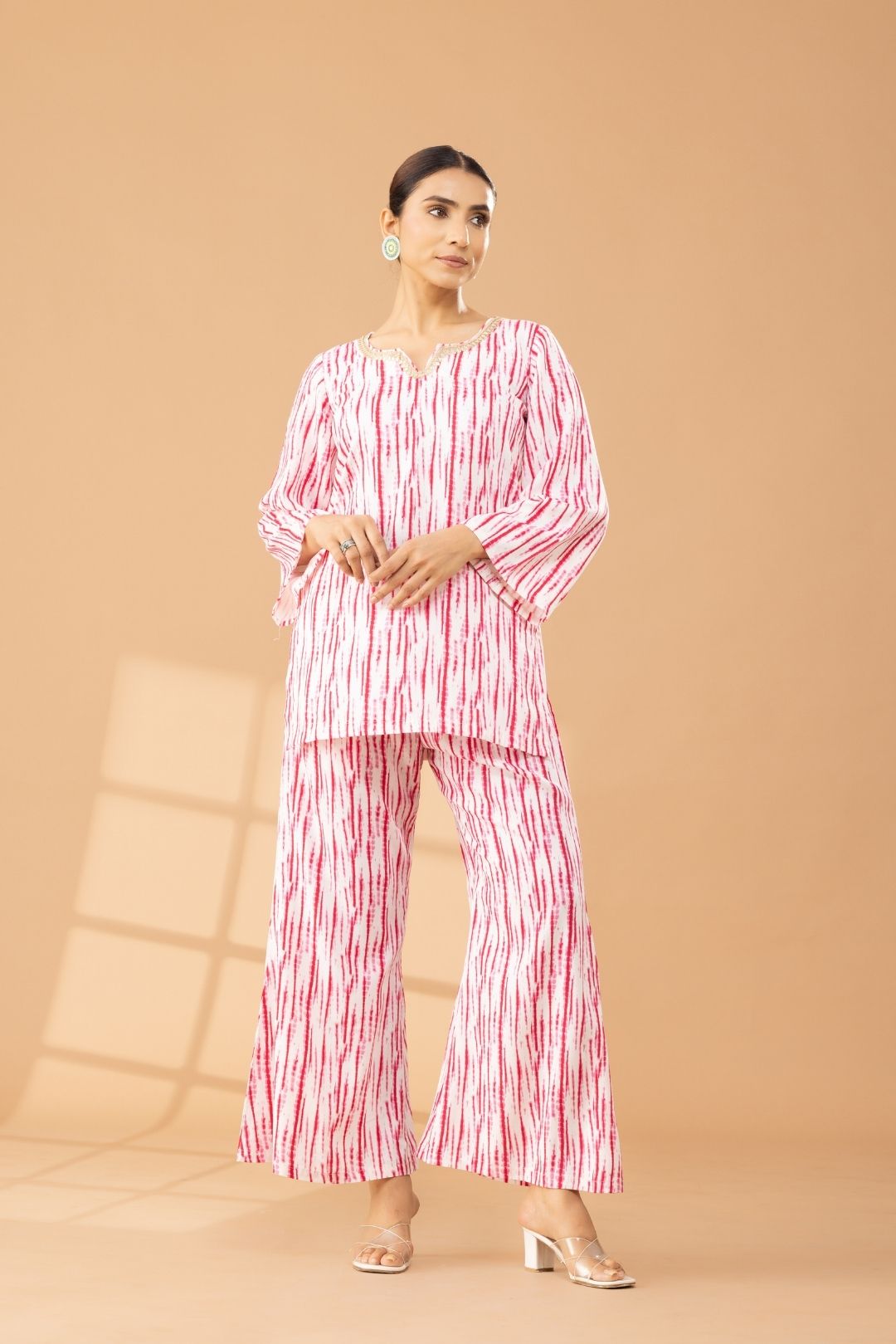 Printed Shibori Tie and Dye Coord Set