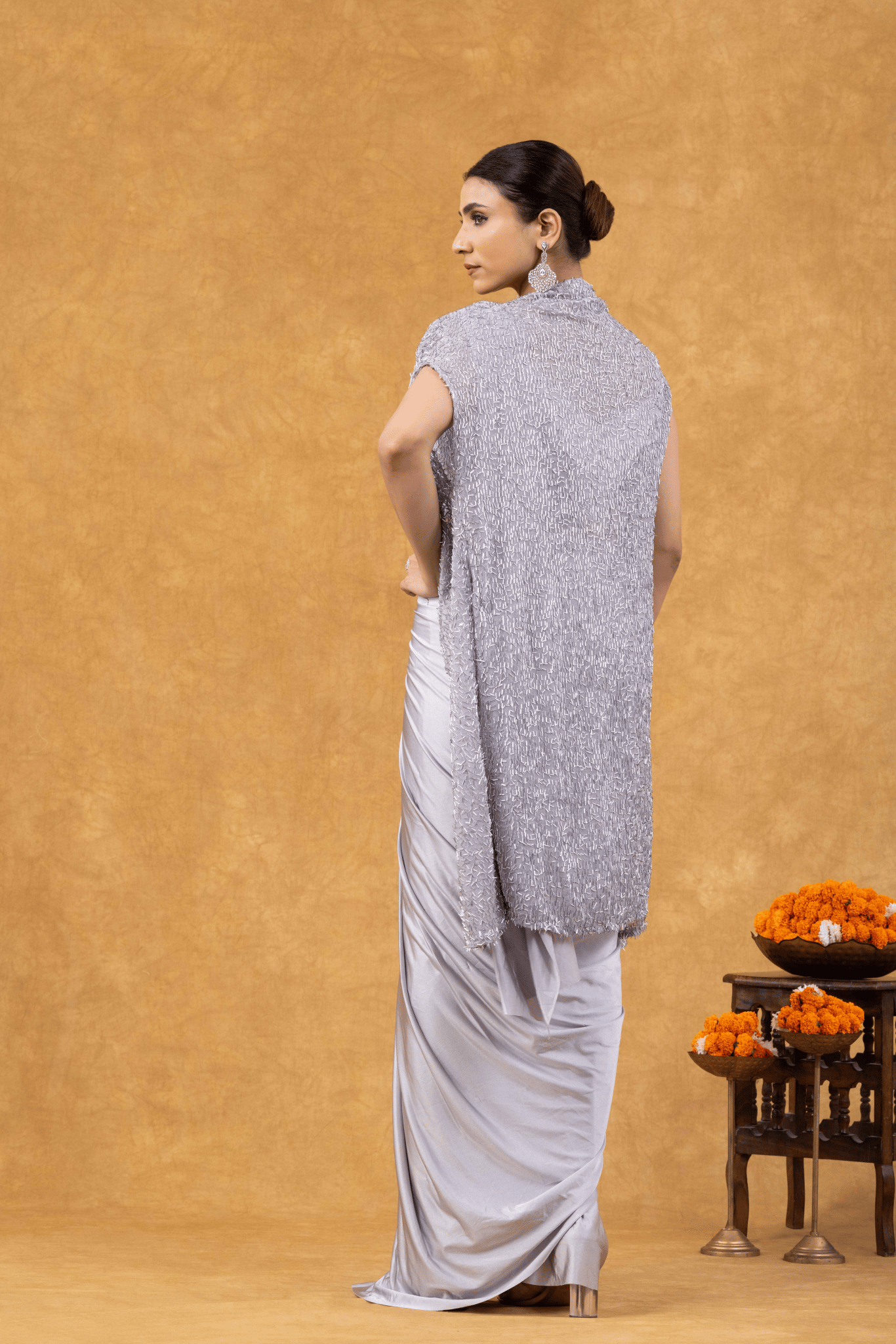 Silver Luxe Ready to Wear Saree