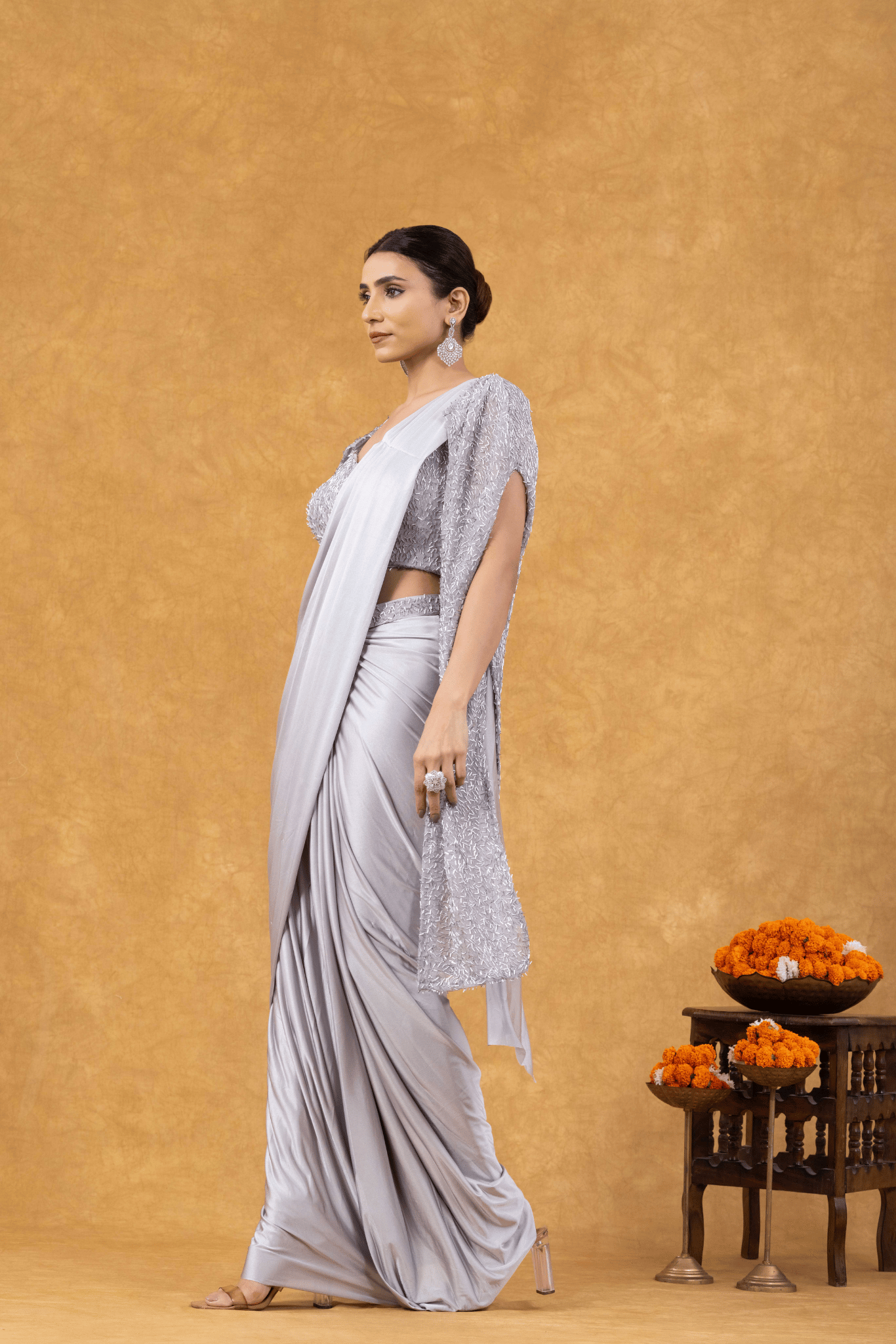 Silver Luxe Ready to Wear Saree