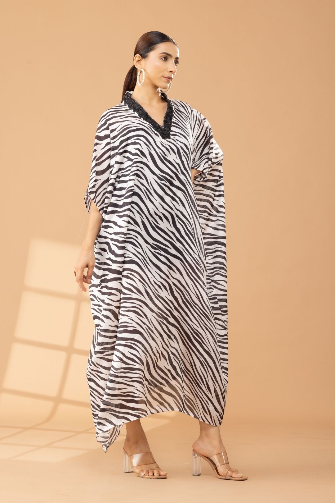 Zebra Print Kaftan