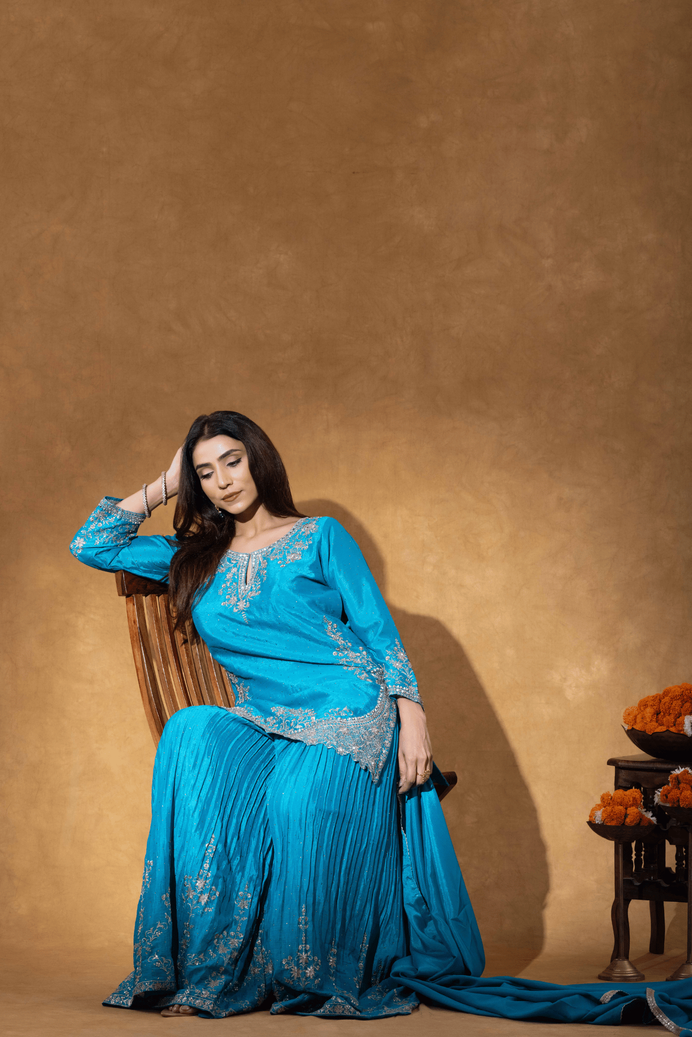 Firozi Glow Sharara Ensemble