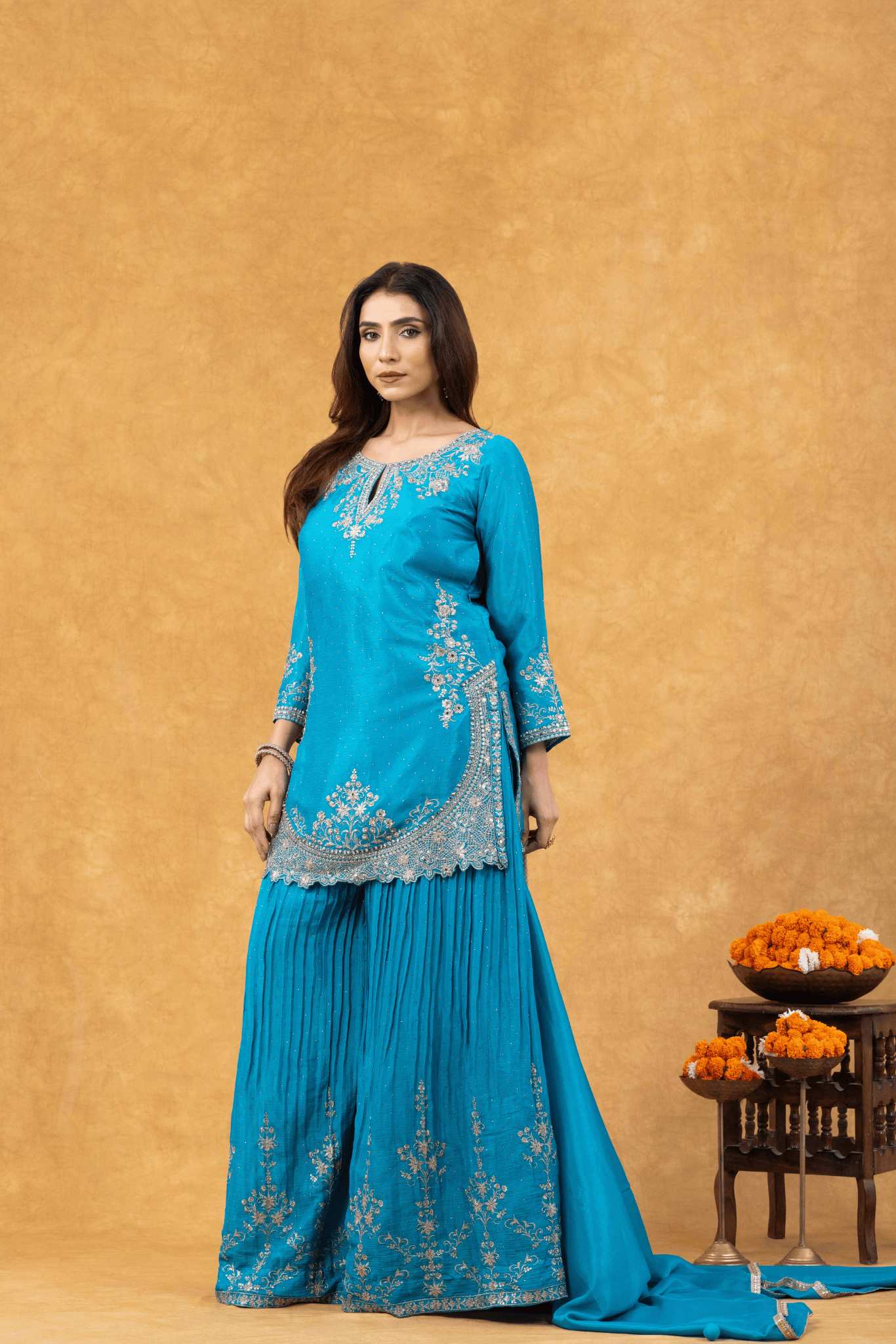 Firozi Glow Sharara Ensemble