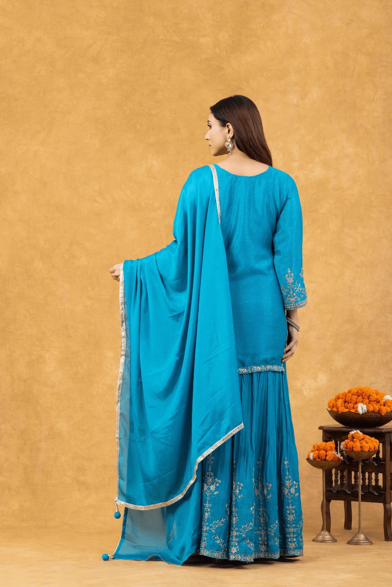 Firozi Glow Sharara Ensemble