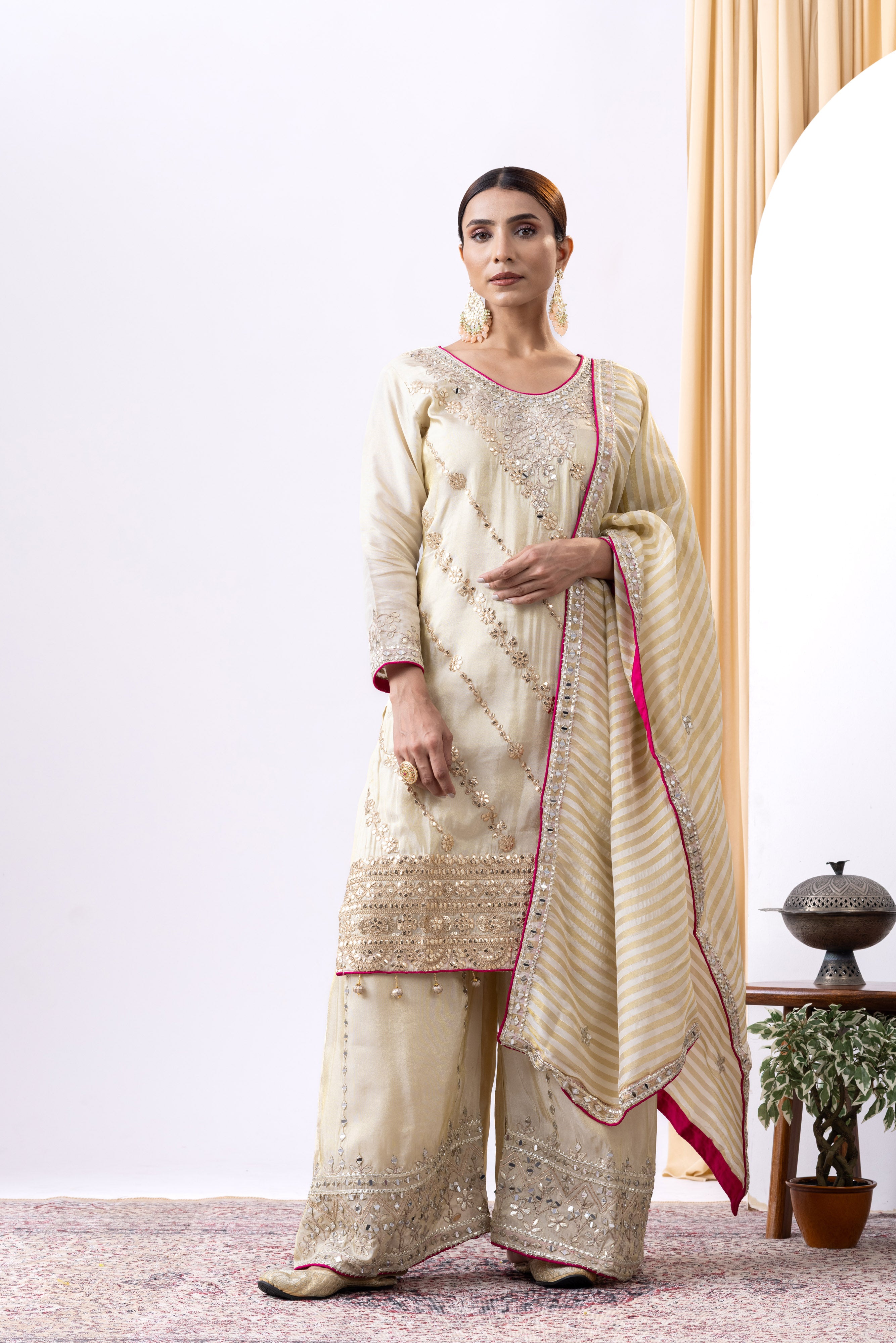 Golden Sharara Set