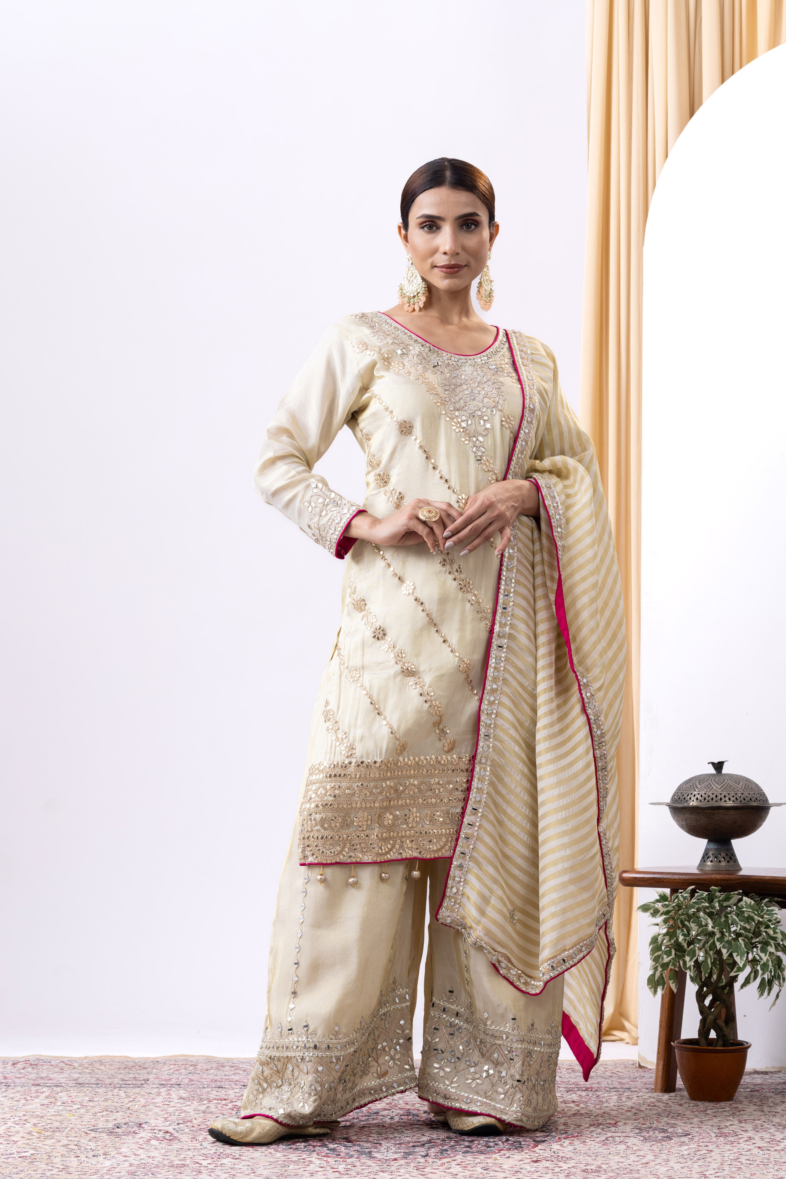 Golden Sharara Set