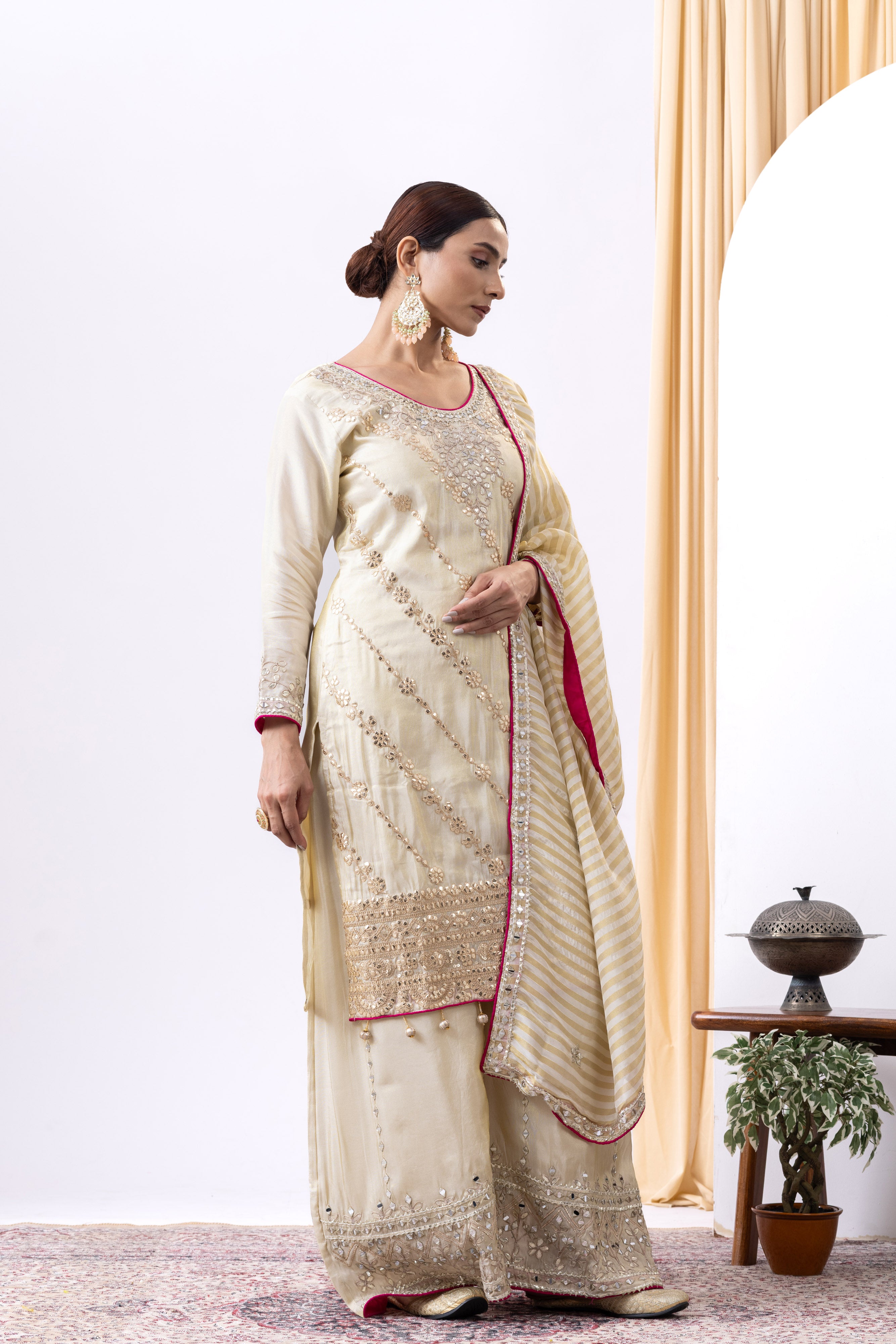 Golden Sharara Set