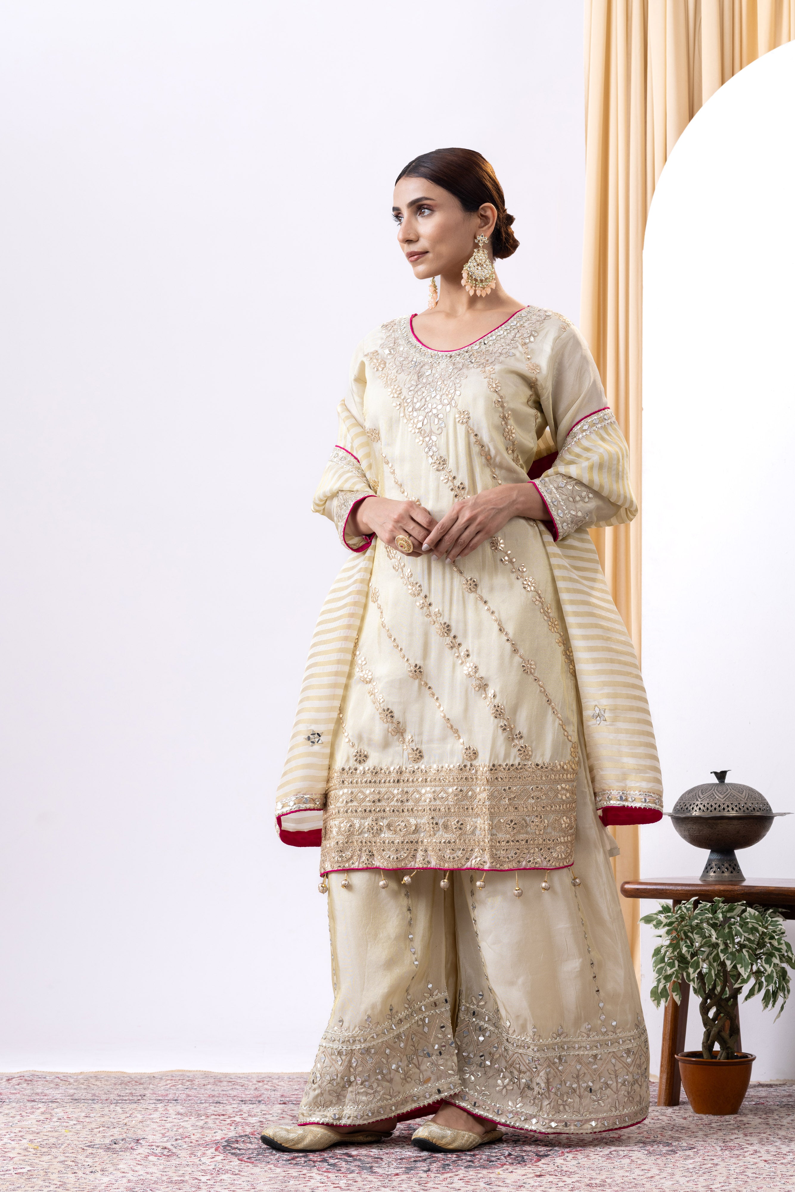 Golden Sharara Set