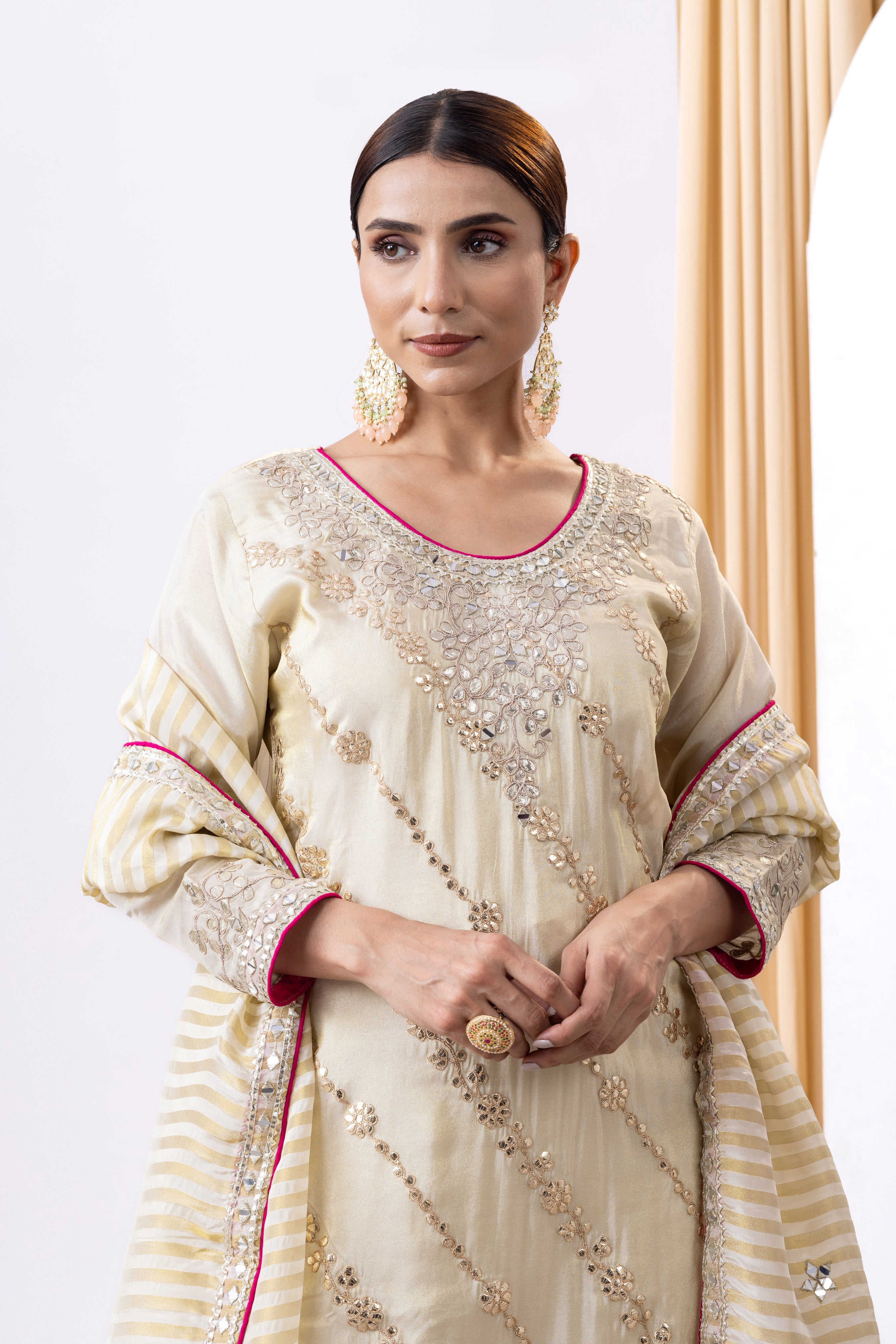 Golden Sharara Set