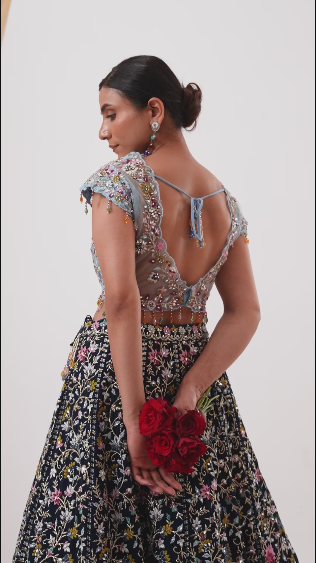 Blue Party wear lehenga set