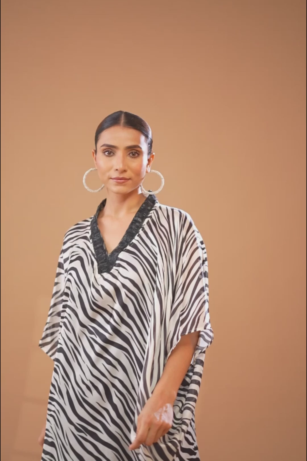 Zebra Print Kaftan
