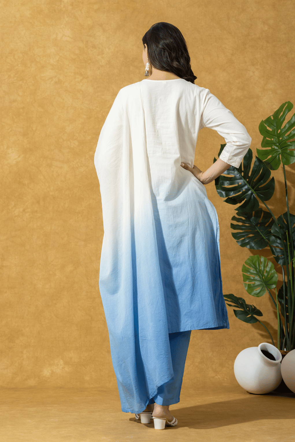 Ombre Blue Kurta Pant Set