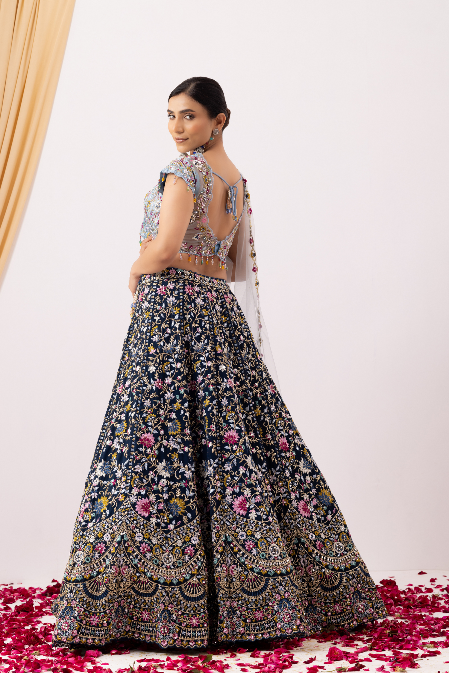 Blue Party wear lehenga set