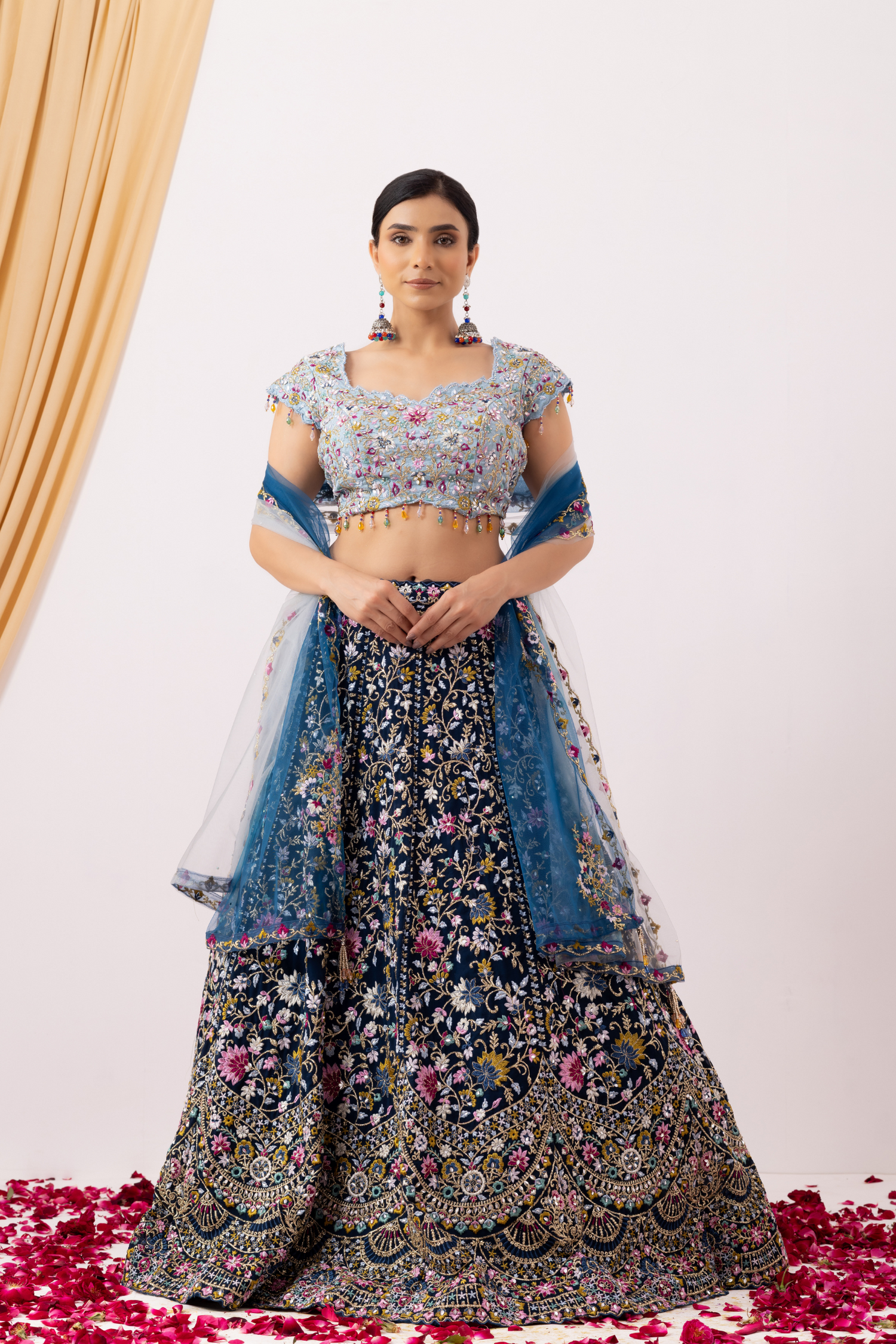 Blue Party wear lehenga set