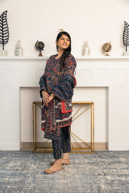 Ajrak Print Kurta Set