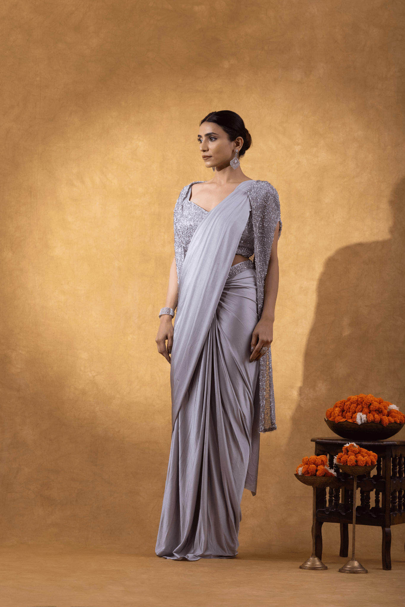 Silver Luxe Ready to Wear Saree