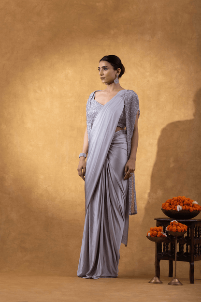 Silver Luxe Ready to Wear Saree
