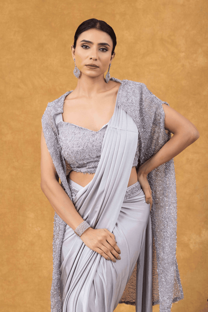 Silver Luxe Ready to Wear Saree