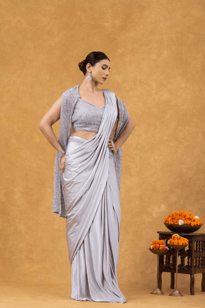 Silver Luxe Ready to Wear Saree