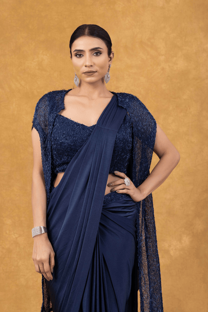 Royal Blue Luxe Ready to Wear Saree
