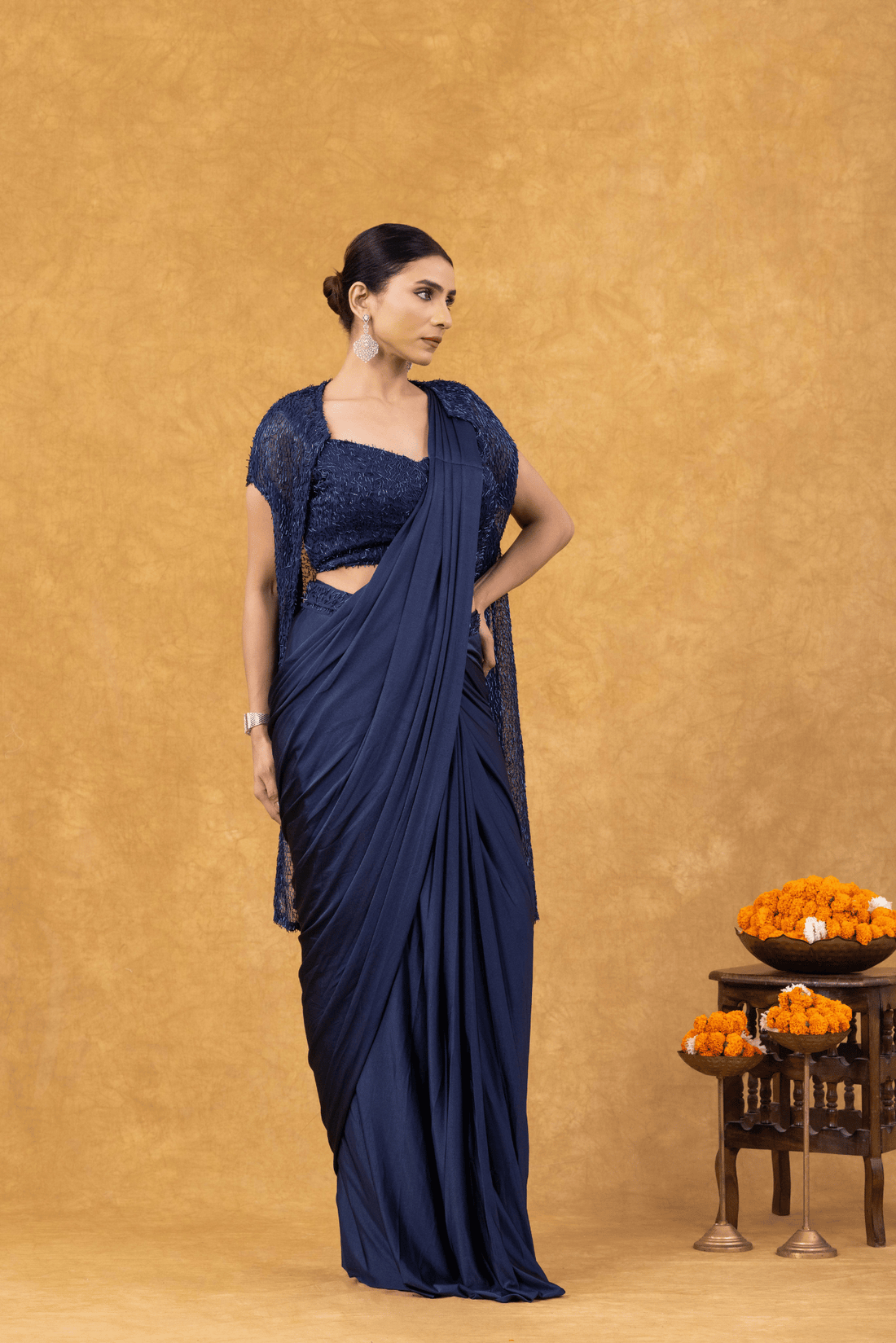 Royal Blue Luxe Ready to Wear Saree