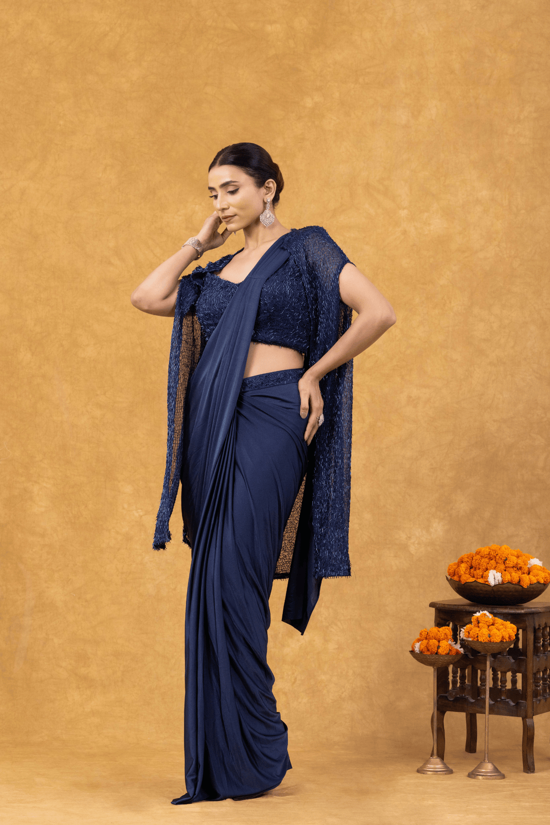 Royal Blue Luxe Ready to Wear Saree