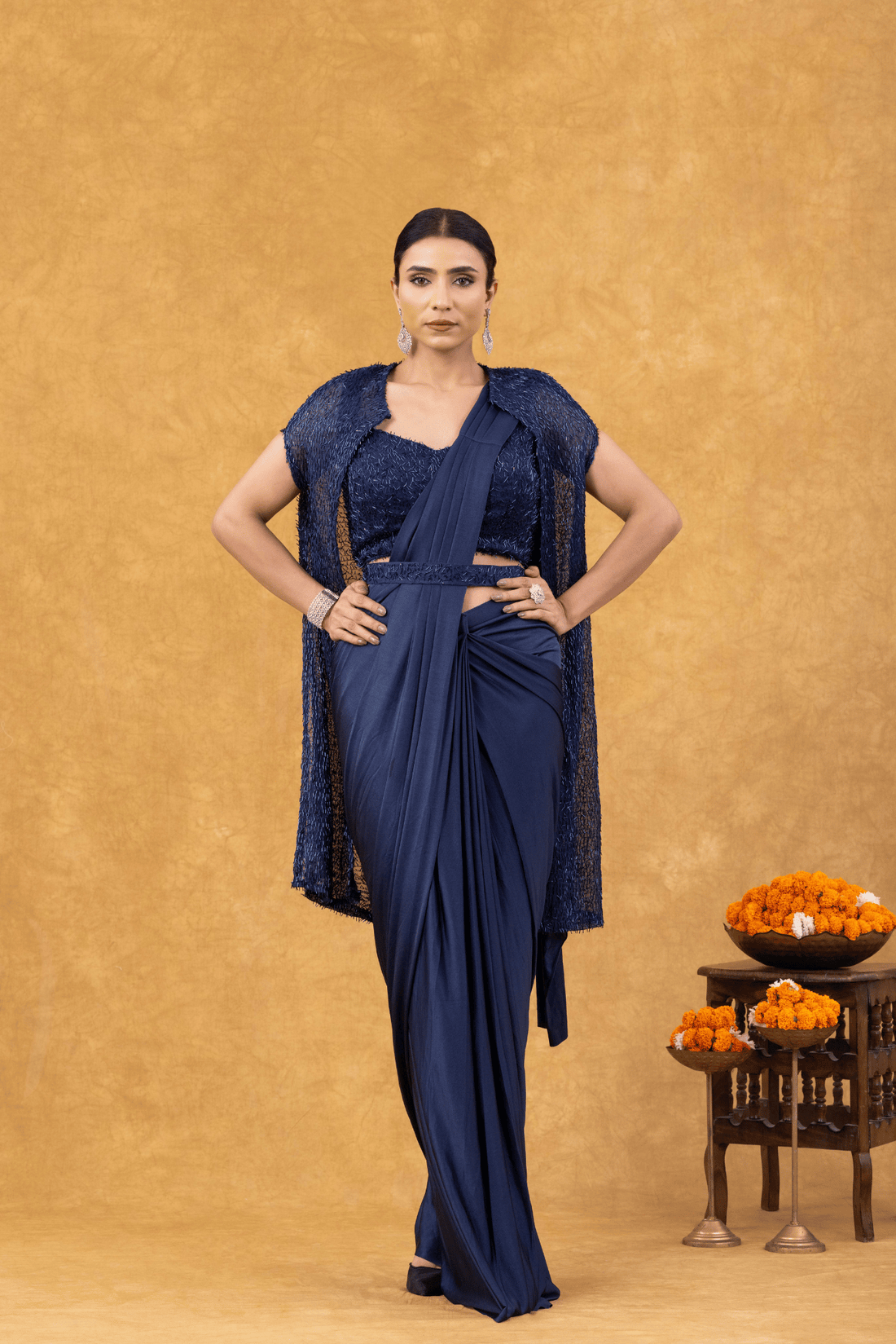 Royal Blue Luxe Ready to Wear Saree