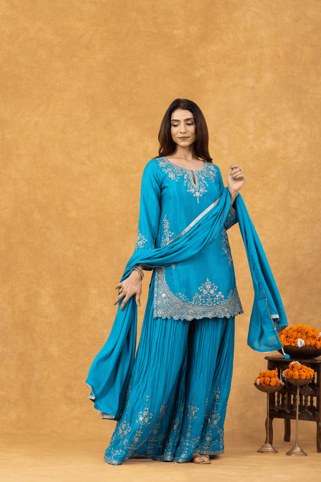 Firozi Glow Sharara Ensemble