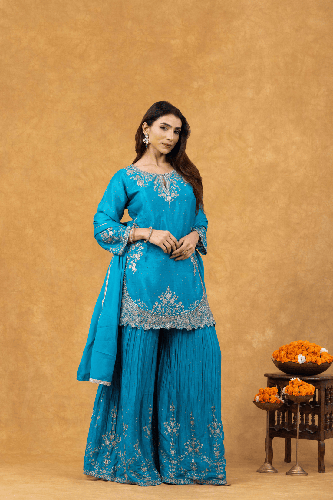 Firozi Glow Sharara Ensemble