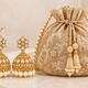 BOTH GIFTS — Earrings + Potli